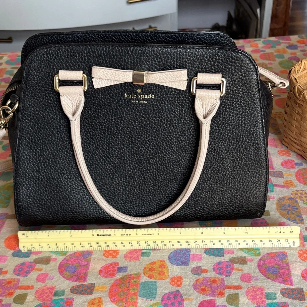 Kate Spade Black and White Satchel - Picture 9 of 11